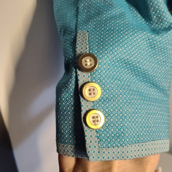 The Limited Teal Blazer with Gray Trim Size S #729 - Picture 2 of 3